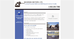 Desktop Screenshot of bavarianmotorsltd.com