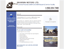 Tablet Screenshot of bavarianmotorsltd.com